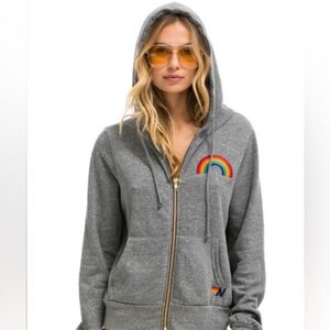 Aviator Nation Rainbow hoodie size S